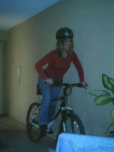 Maria Cecilia en mi oficina